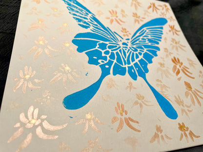 Blue Morpho In Butterfly Milkweed