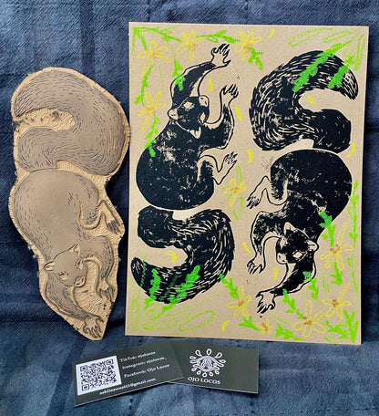 Fox Squirrel In Southern Agrimony