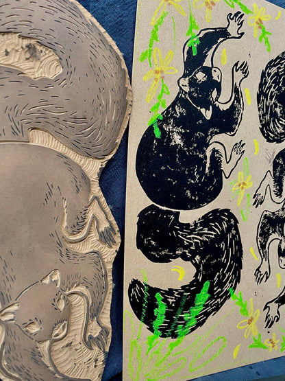 Fox Squirrel In Southern Agrimony