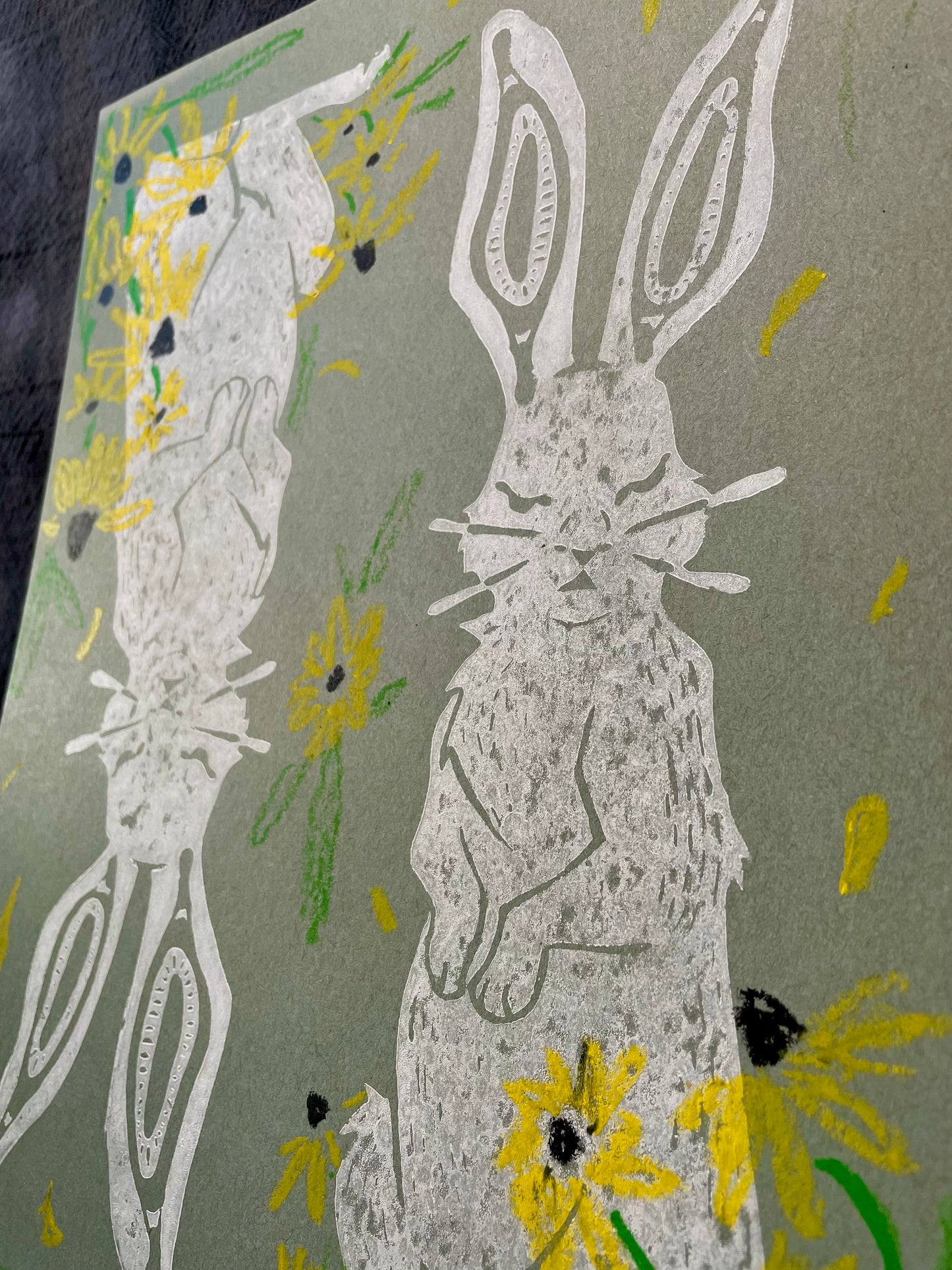 Rabbit In Black-Eyed Susans